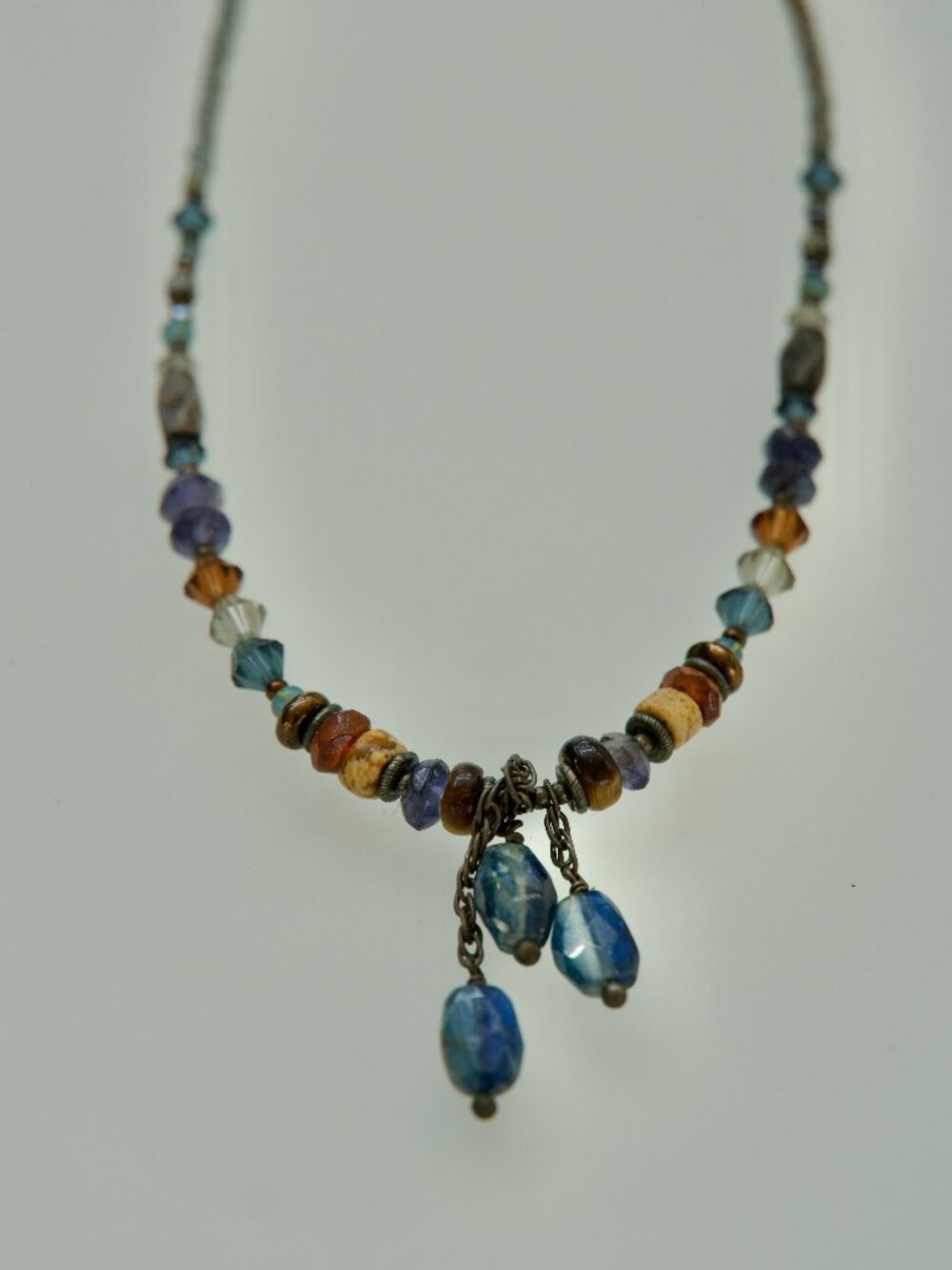 Chipita 16" Necklace with Semi-precious Stones and Chrystals